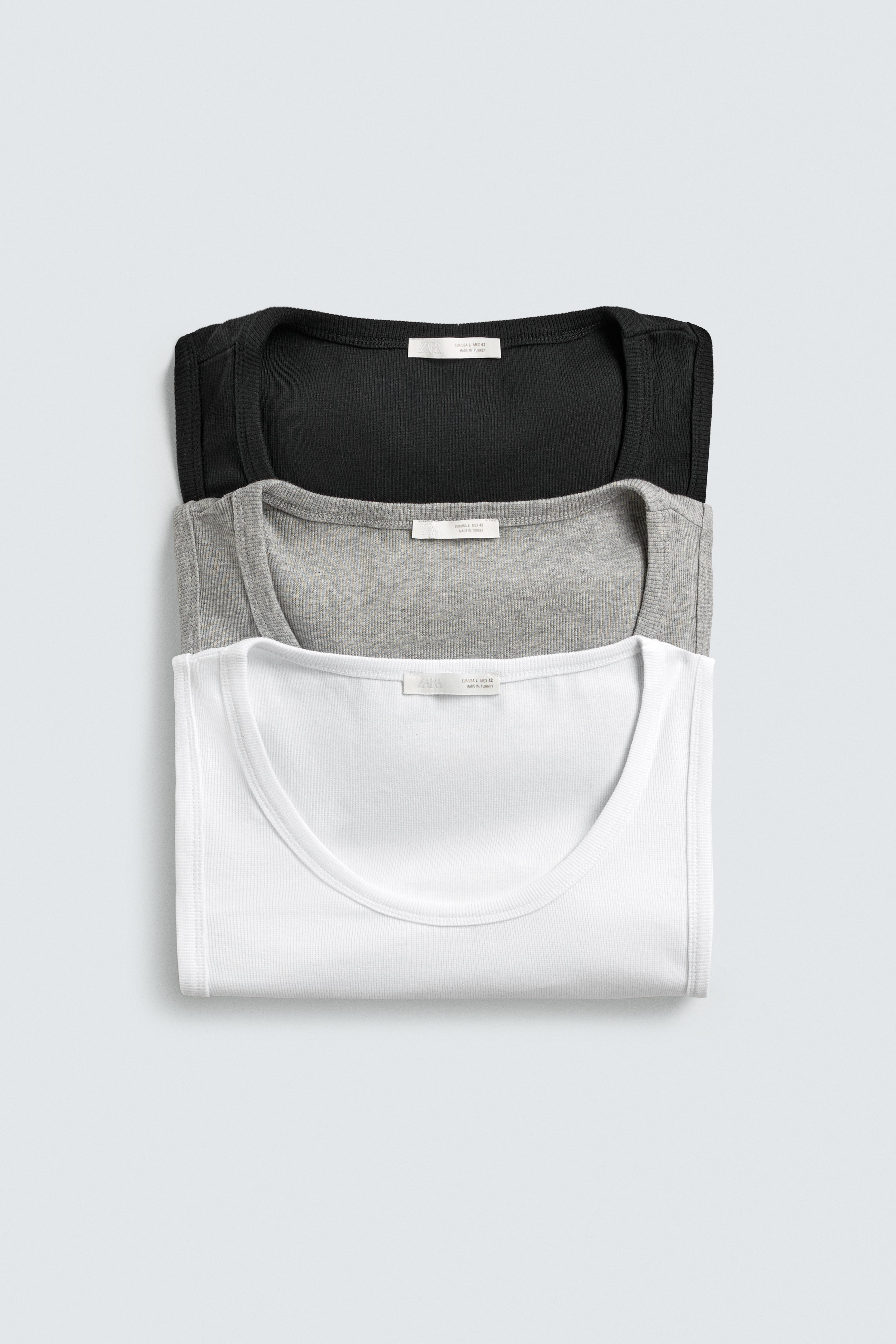 LOT DE 3 DÉBARDEURS SLIM BASIQUES